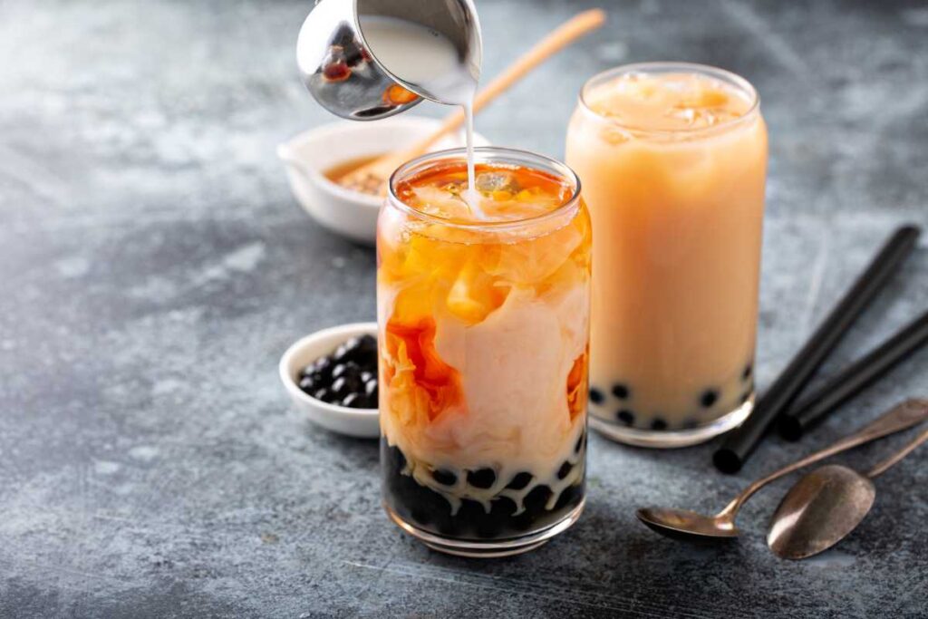 how to make vanilla milk tea